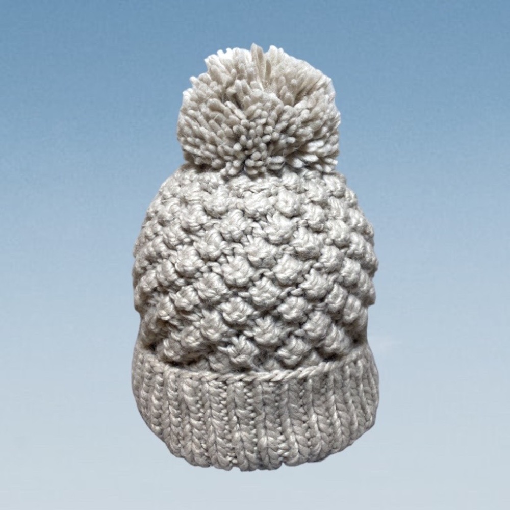 HOMAGE Pom Pom Knit Beanie Hat